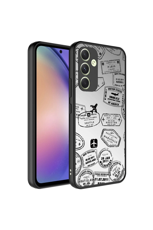 Galaxy A34 Kılıf Aynalı Desenli Kamera Korumalı Parlak Zore Mirror Kapak