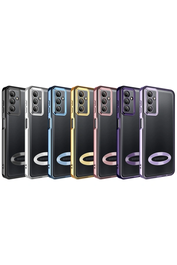 Galaxy A34 Kılıf Kamera Korumalı Logo Gösteren Zore Omega Kapak
