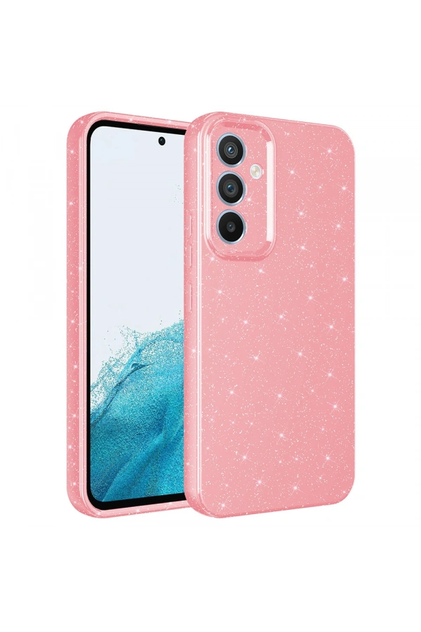 Galaxy A34 Kılıf Kamera Korumalı Simli Lüks Zore Koton Kapak
