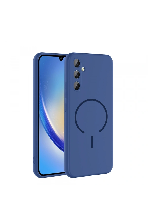 Galaxy A34 Kılıf M-safe Şarj Özellikli Zore Meta Kapak