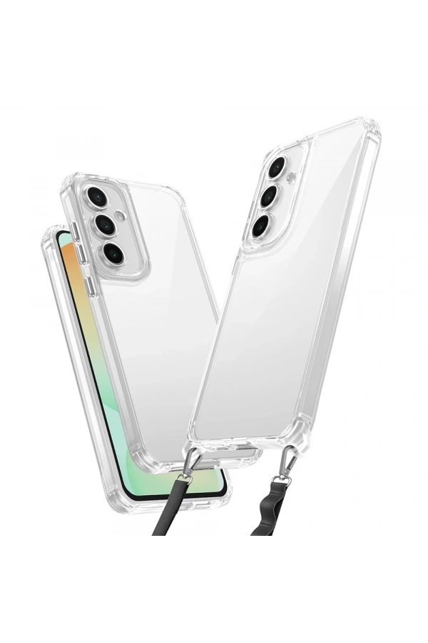 Galaxy A35 Kılıf Airbagli Takılabilir Askı Aparatlı Zore Snap Silikon Kapak