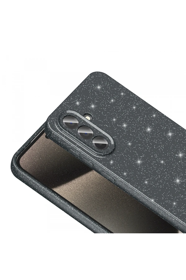 Galaxy A36 Kılıf Kamera Korumalı Simli Lüks Zore Koton Kapak