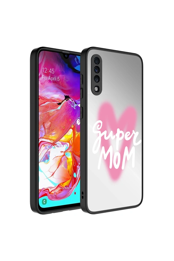 Galaxy A50 Kılıf Aynalı Desenli Kamera Korumalı Parlak Zore Mirror Kapak