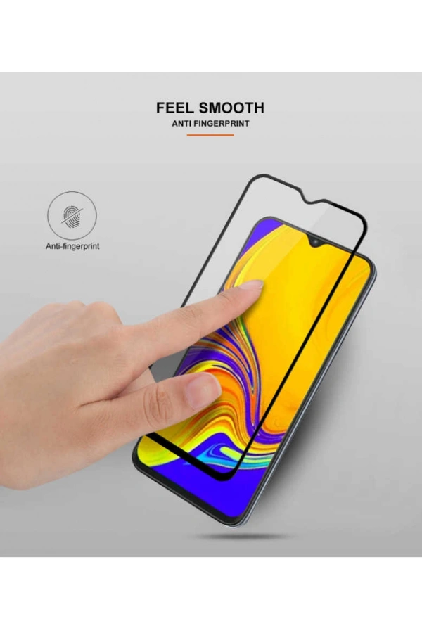 Galaxy A50 Zore Kenarları Kırılmaya Dayanıklı Cam Ekran Koruyucu