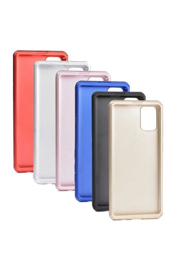 Galaxy A51 Kılıf Zore 360 3 Parçalı Rubber Kapak