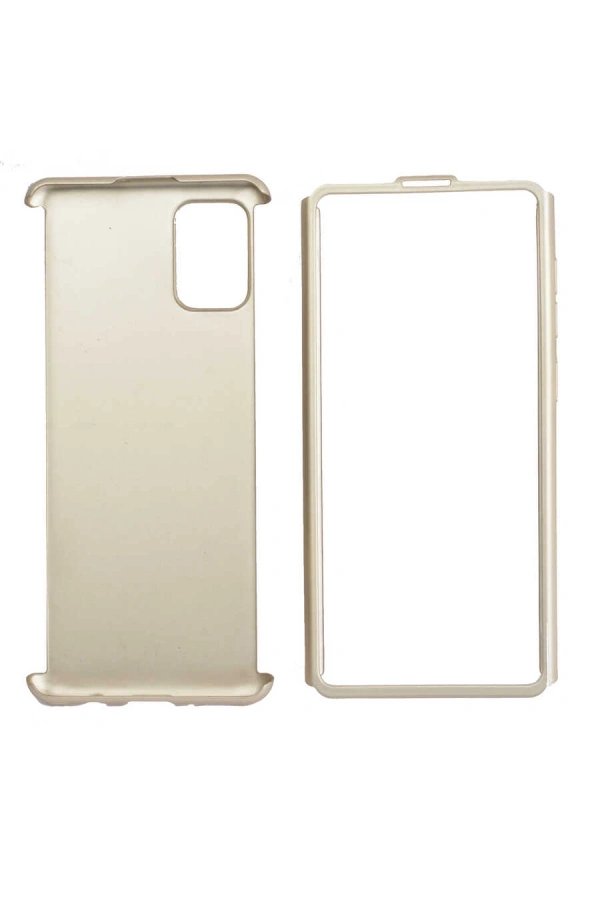 Galaxy A51 Kılıf Zore 360 3 Parçalı Rubber Kapak