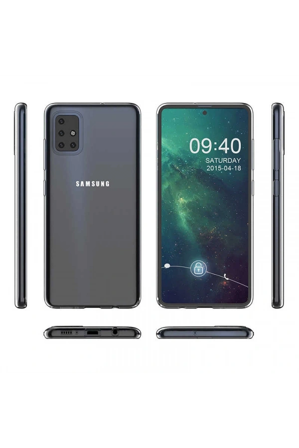Galaxy A51 Kılıf Zore Süper Silikon Kapak