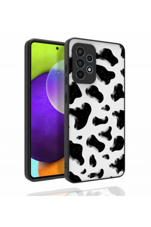 Galaxy A52 Kılıf Desenli Kamera Korumalı Parlak Zore Nora Kapak