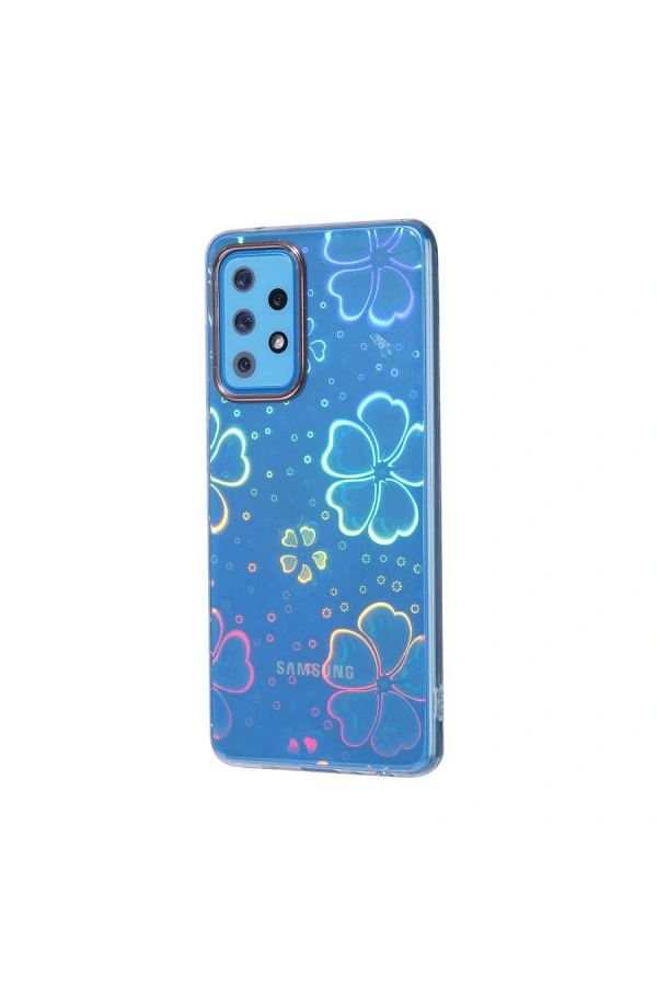 Galaxy A52 Kılıf Zore Sidney Desenli Sert Kapak