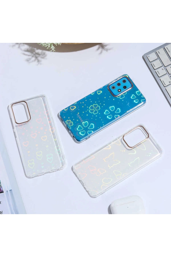 Galaxy A52 Kılıf Zore Sidney Desenli Sert Kapak