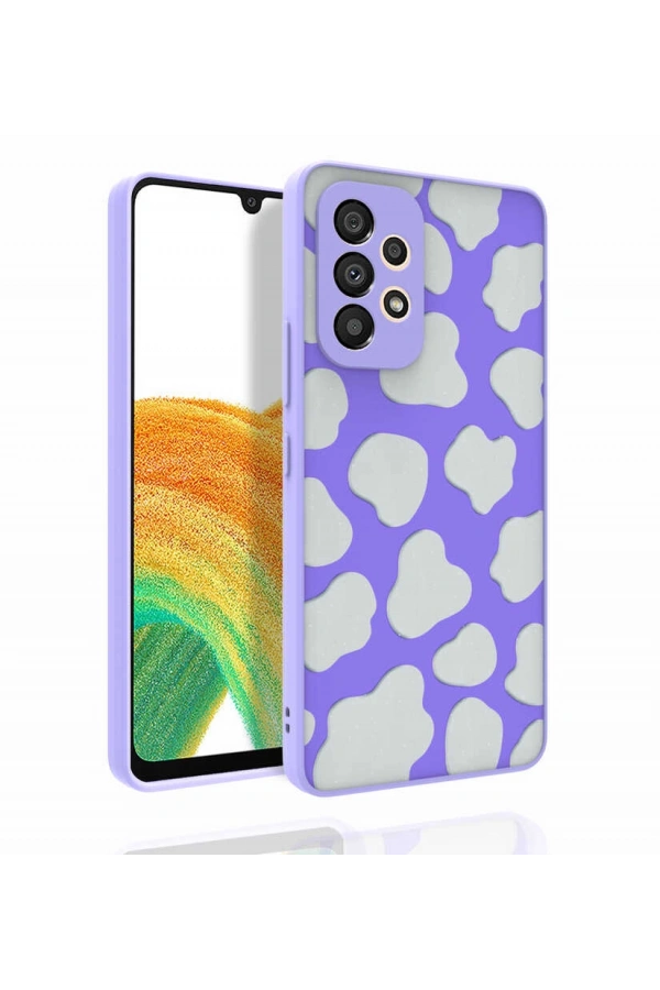 Galaxy A53 5G Kılıf Desenli Kamera Korumalı Parlak Zore Nora Kapak