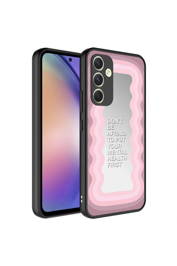 Galaxy A54 Kılıf Aynalı Desenli Kamera Korumalı Parlak Zore Mirror Kapak