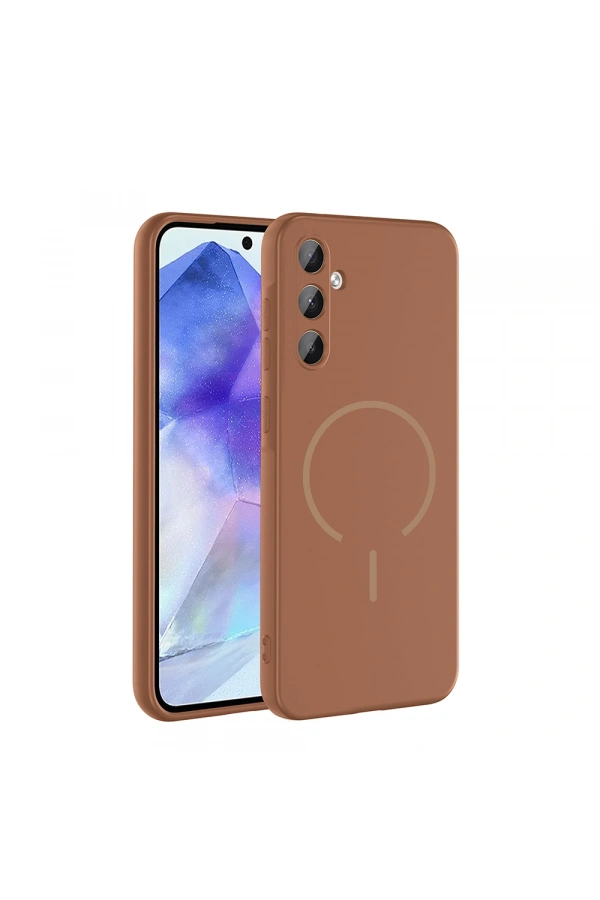 Galaxy A55 Kılıf M-safe Şarj Özellikli Zore Meta Kapak