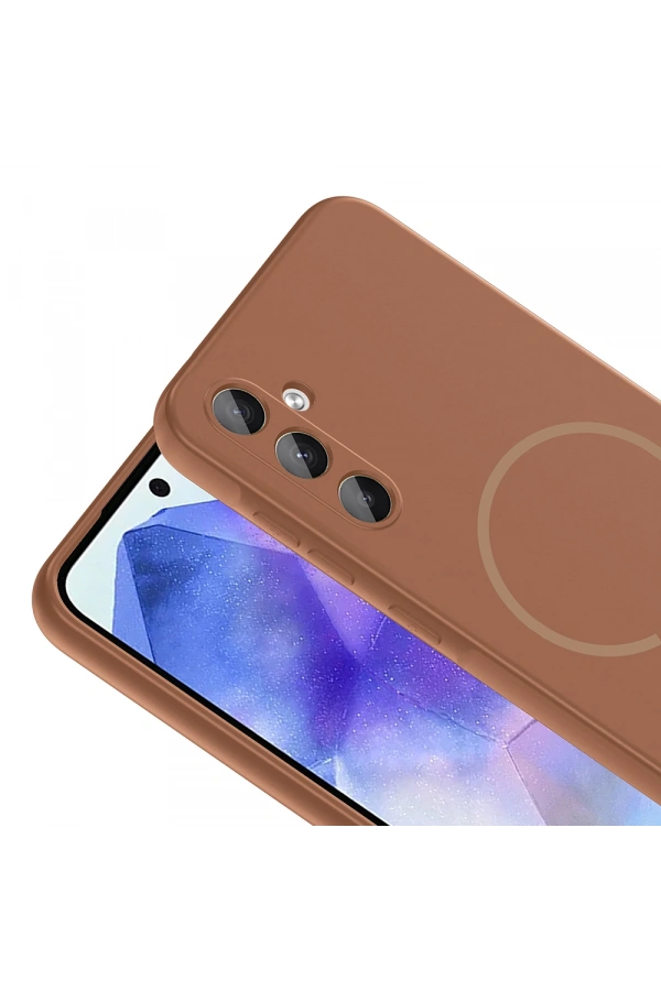 Galaxy A55 Kılıf M-safe Şarj Özellikli Zore Meta Kapak