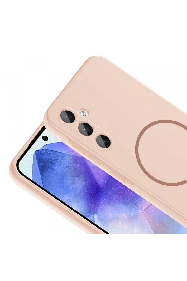 Galaxy A55 Kılıf M-safe Şarj Özellikli Zore Meta Kapak