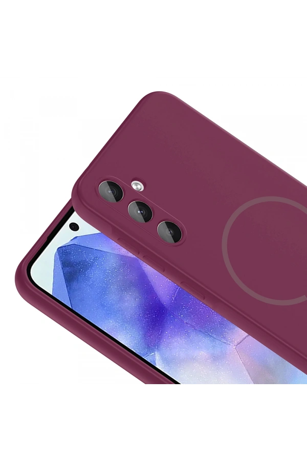 Galaxy A55 Kılıf M-safe Şarj Özellikli Zore Meta Kapak