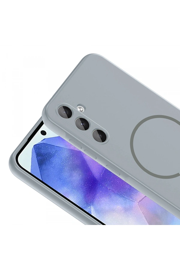 Galaxy A55 Kılıf M-safe Şarj Özellikli Zore Meta Kapak