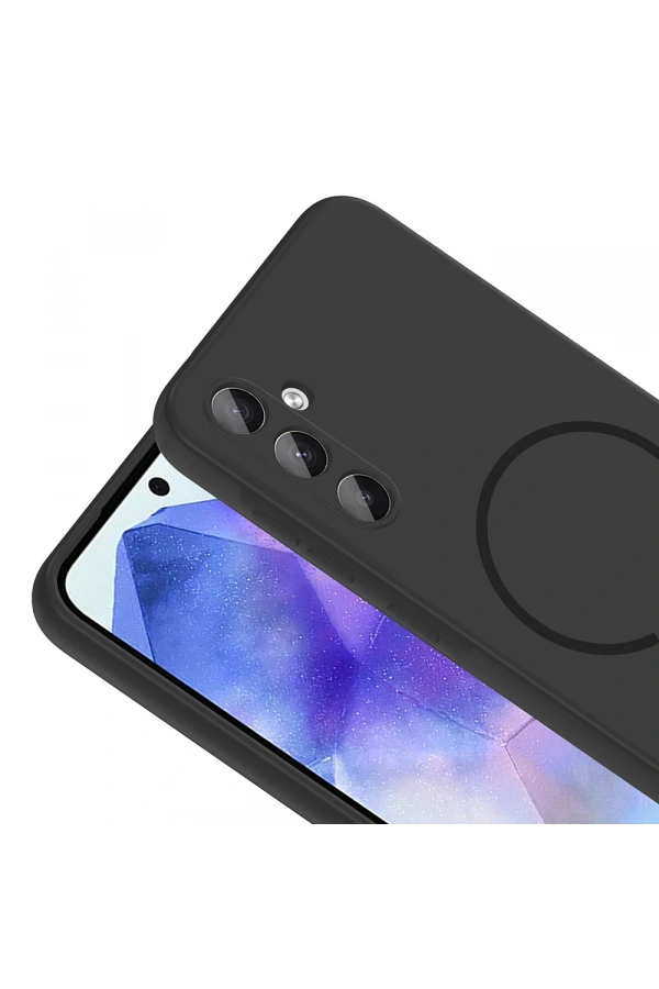 Galaxy A55 Kılıf M-safe Şarj Özellikli Zore Meta Kapak