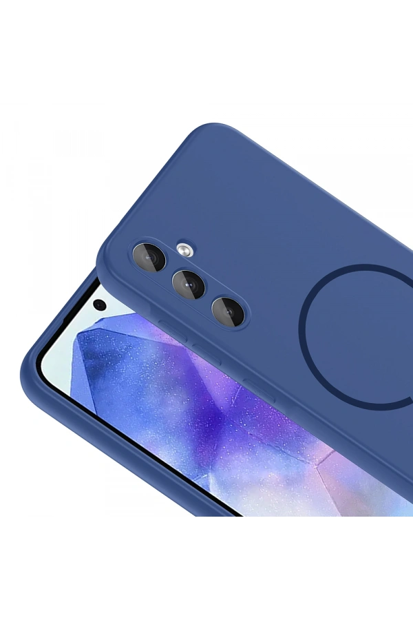 Galaxy A55 Kılıf M-safe Şarj Özellikli Zore Meta Kapak