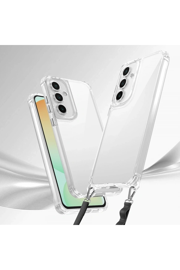 Galaxy A56 Kılıf Airbagli Takılabilir Askı Aparatlı Zore Snap Silikon Kapak