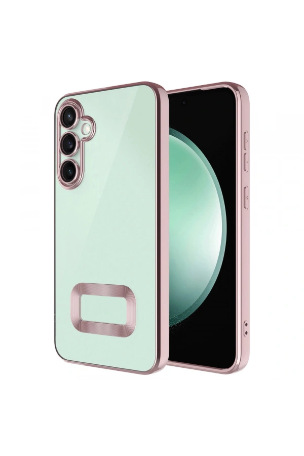 Galaxy A56 Kılıf Kamera Korumalı Logo Gösteren Zore Omega Kapak