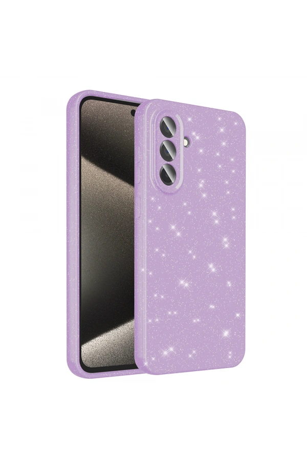 Galaxy A56 Kılıf Kamera Korumalı Simli Lüks Zore Koton Kapak