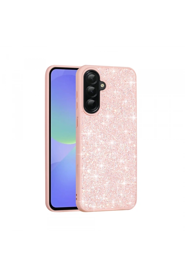 Galaxy A56 Kılıf Parlak Taşlı Tasarım Zore Pırlanta Kapak