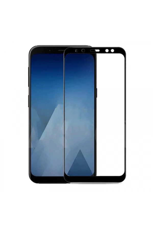 Galaxy A7 2018 Zore Kenarları Kırılmaya Dayanıklı Cam Ekran Koruyucu