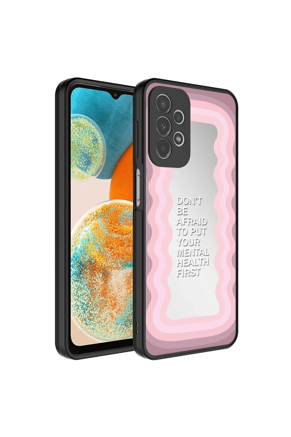 Galaxy A72 Kılıf Aynalı Desenli Kamera Korumalı Parlak Zore Mirror Kapak