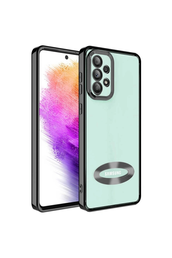Galaxy A73 Kılıf Kamera Korumalı Logo Gösteren Zore Omega Kapak