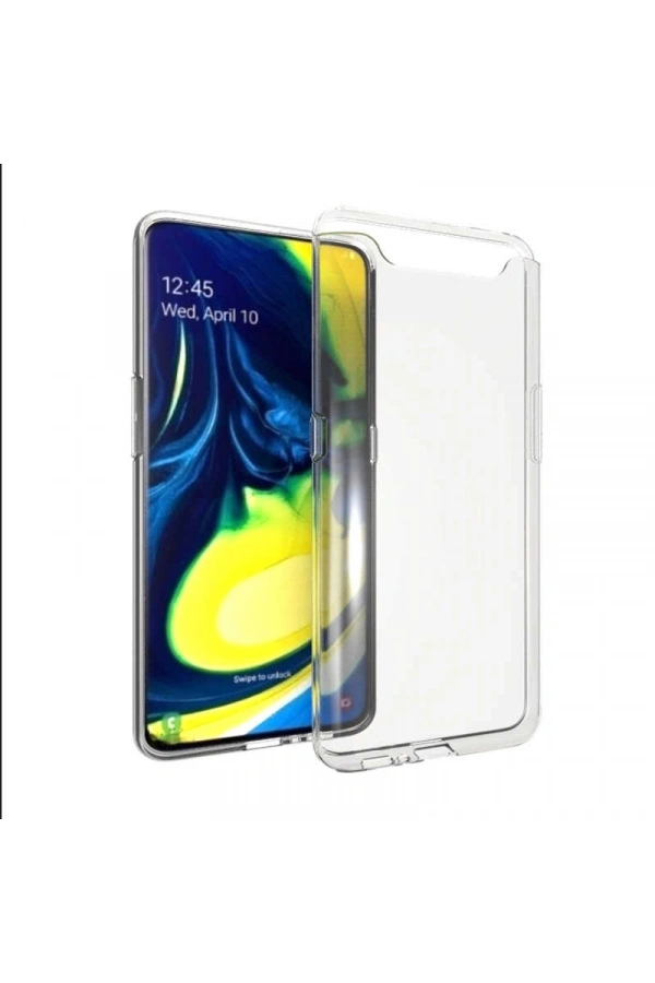 Galaxy A80 Kılıf Zore Süper Silikon Kapak