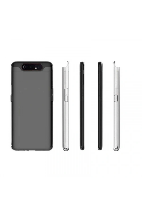 Galaxy A80 Kılıf Zore Süper Silikon Kapak