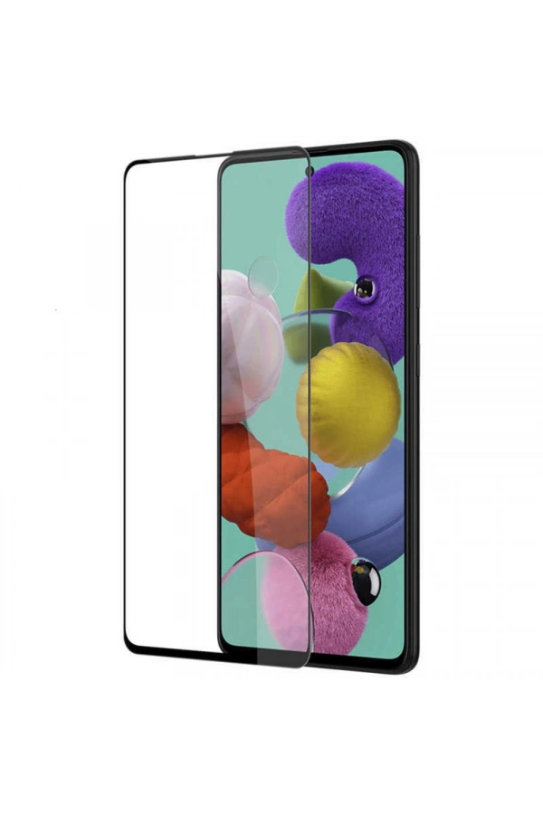 Galaxy A81 (Note 10 Lite) Zore Kenarları Kırılmaya Dayanıklı Cam Ekran Koruyucu