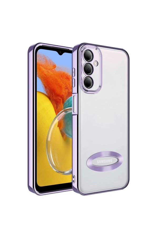 Galaxy M14 Kılıf Kamera Korumalı Logo Gösteren Zore Omega Kapak