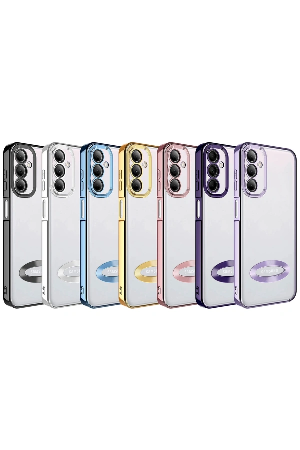 Galaxy M14 Kılıf Kamera Korumalı Logo Gösteren Zore Omega Kapak