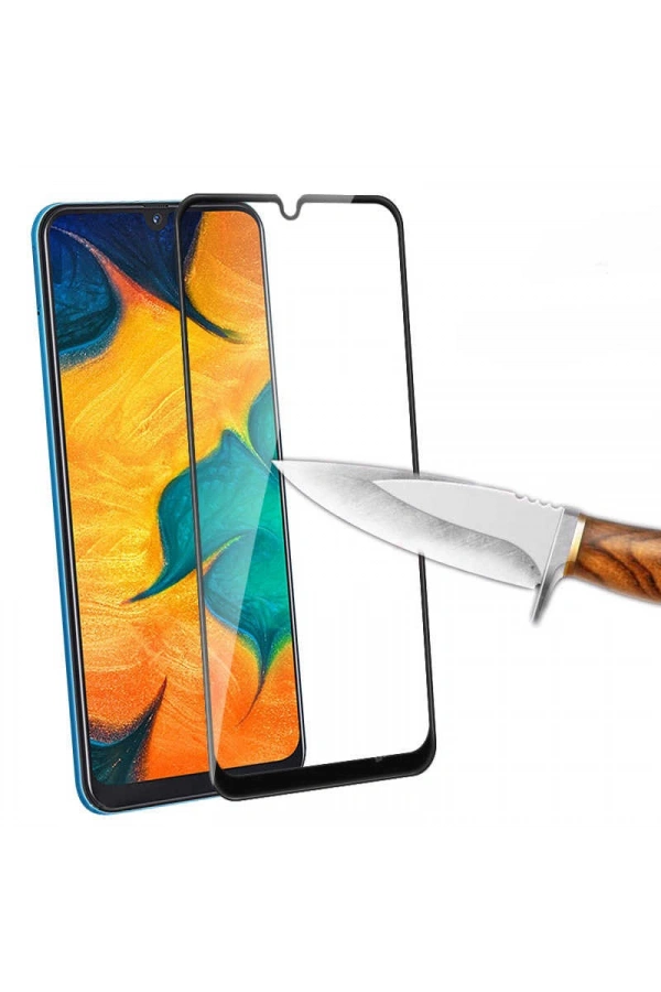 Galaxy M21 Zore Kenarları Kırılmaya Dayanıklı Cam Ekran Koruyucu