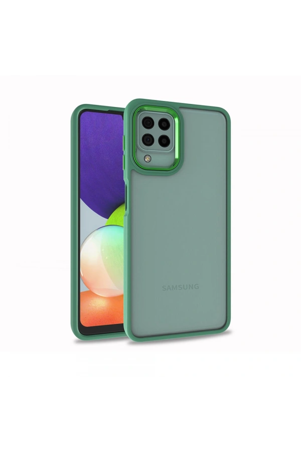 Galaxy M22 Kılıf Zore Flora Kapak