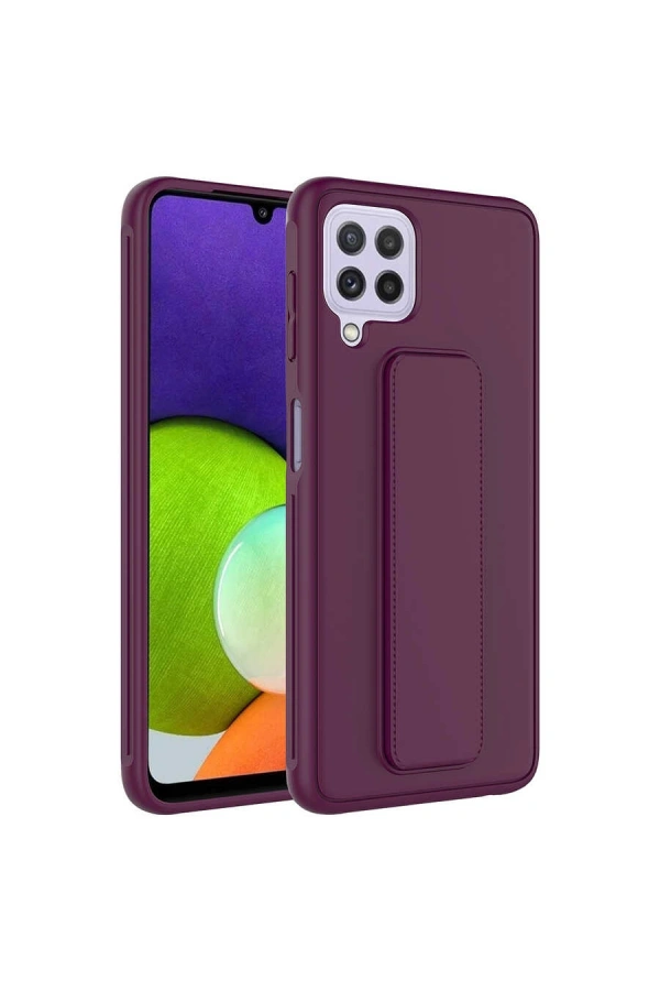Galaxy M22 Kılıf Zore Qstand Kapak