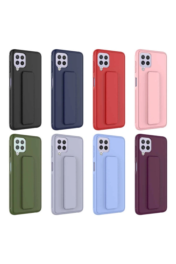 Galaxy M22 Kılıf Zore Qstand Kapak