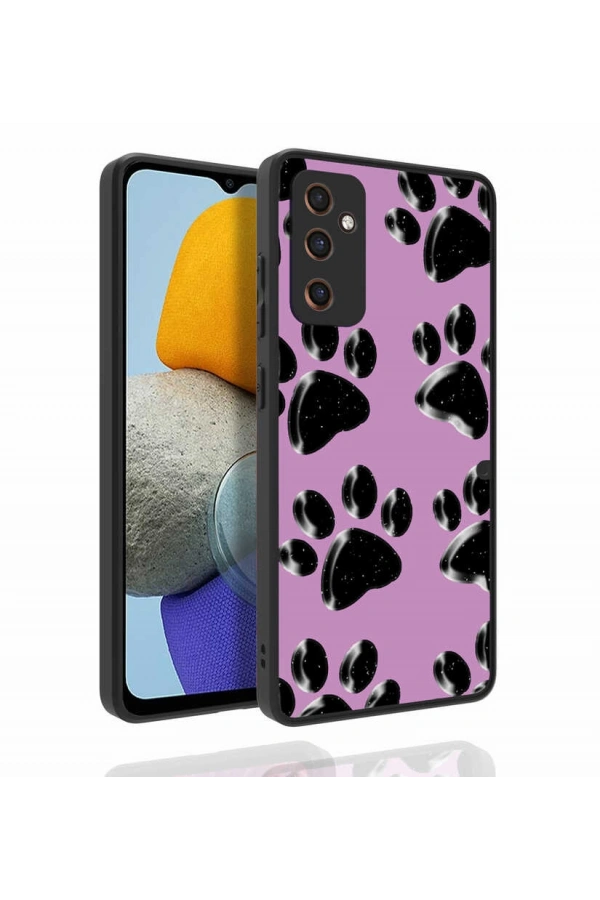 Galaxy M23 Kılıf Desenli Kamera Korumalı Parlak Zore Nora Kapak
