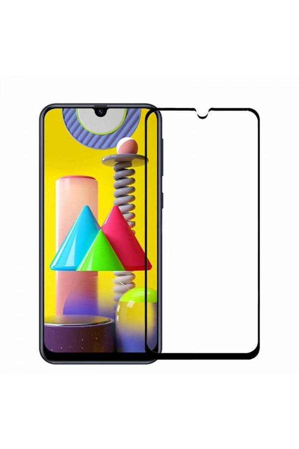 Galaxy M31 Zore Kenarları Kırılmaya Dayanıklı Cam Ekran Koruyucu