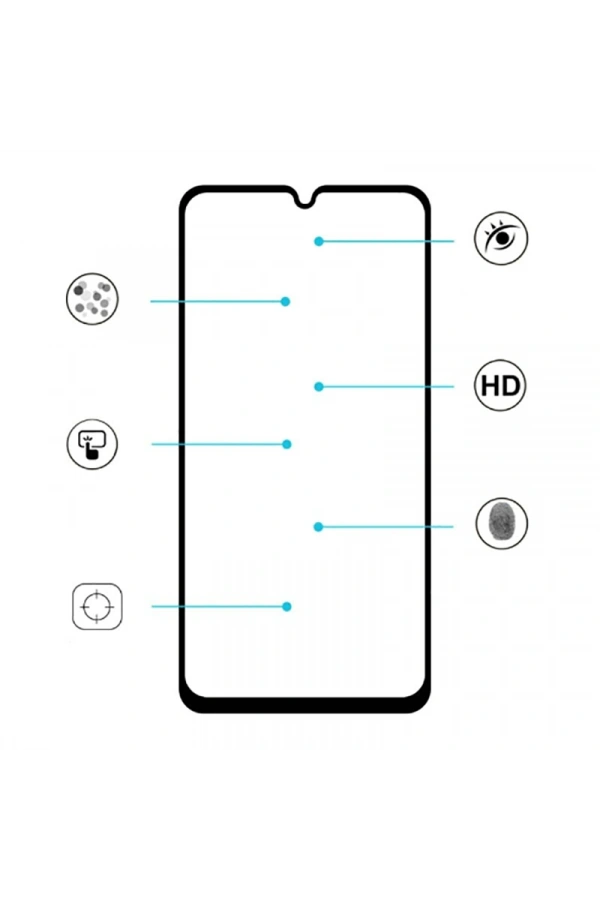 Galaxy M31 Zore Kenarları Kırılmaya Dayanıklı Cam Ekran Koruyucu