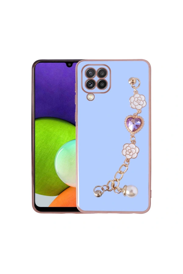 Galaxy M32 Kılıf El Tutamaçlı Kamera Korumalı Zore Taka Silikon Kapak