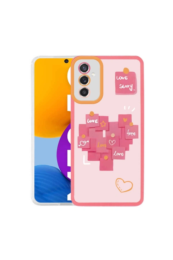 Galaxy M52 Kılıf Zore M-Fit Desenli Kapak