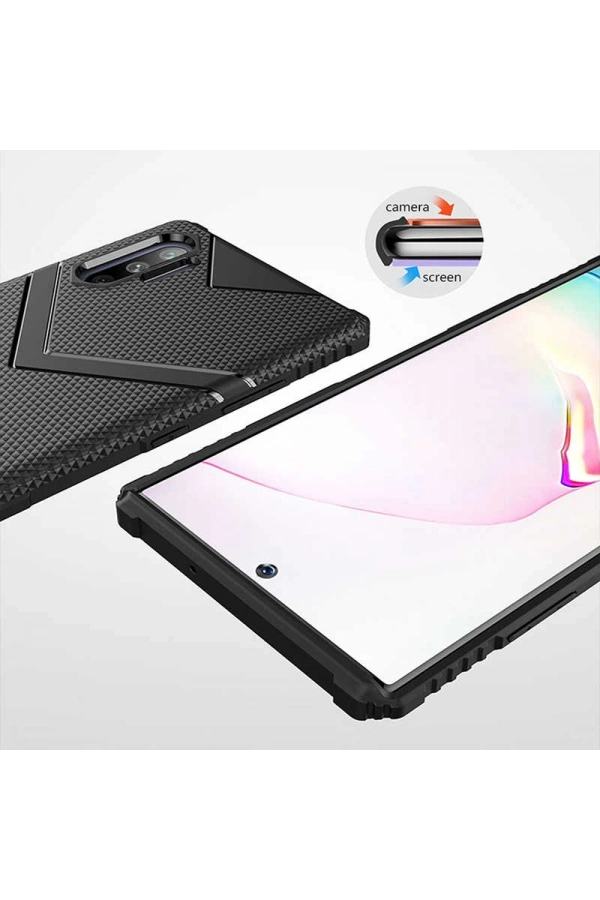 Galaxy Note 10 Plus Kılıf Zore Hank Silikon