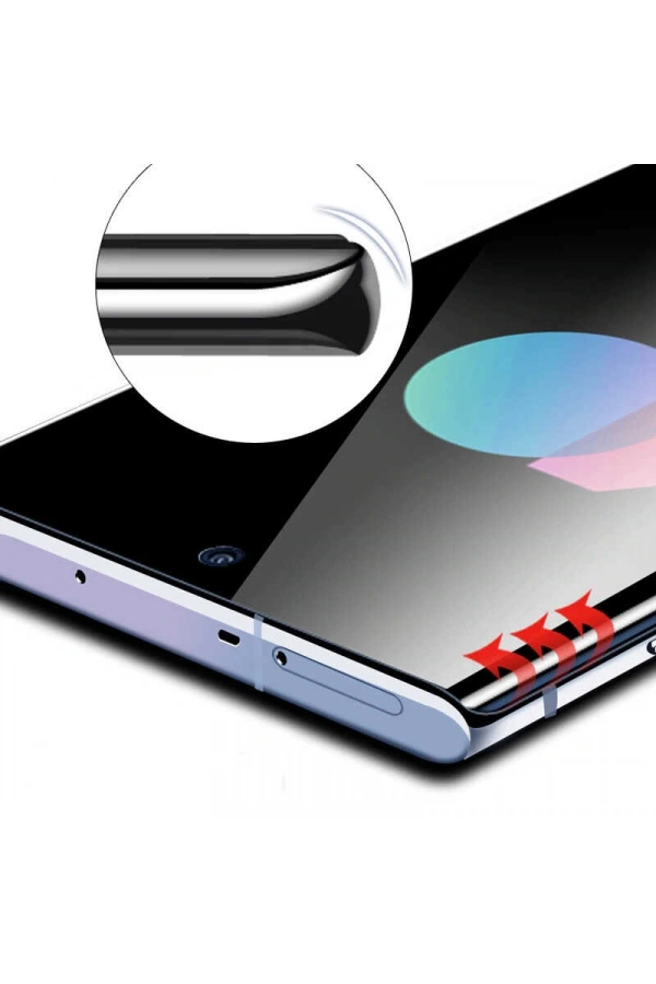 Galaxy Note 10 Plus Zore Kavisli Full Yapışkanlı Cam Ekran Koruyucu