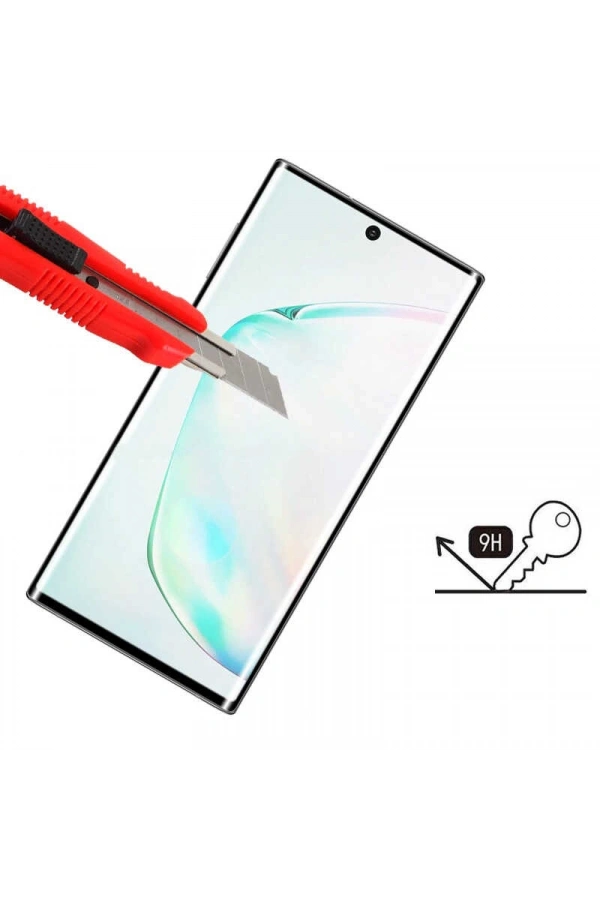 Galaxy Note 10 Zore Kavisli Full Yapışkanlı Cam Ekran Koruyucu