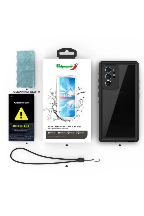 Galaxy Note 20 Ultra Kılıf 1-1 Su Geçirmez Kılıf