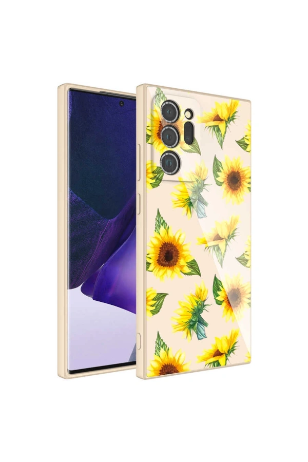 Galaxy Note 20 Ultra Kılıf Kamera Korumalı Desenli Sert Silikon Zore Epoksi Kapak