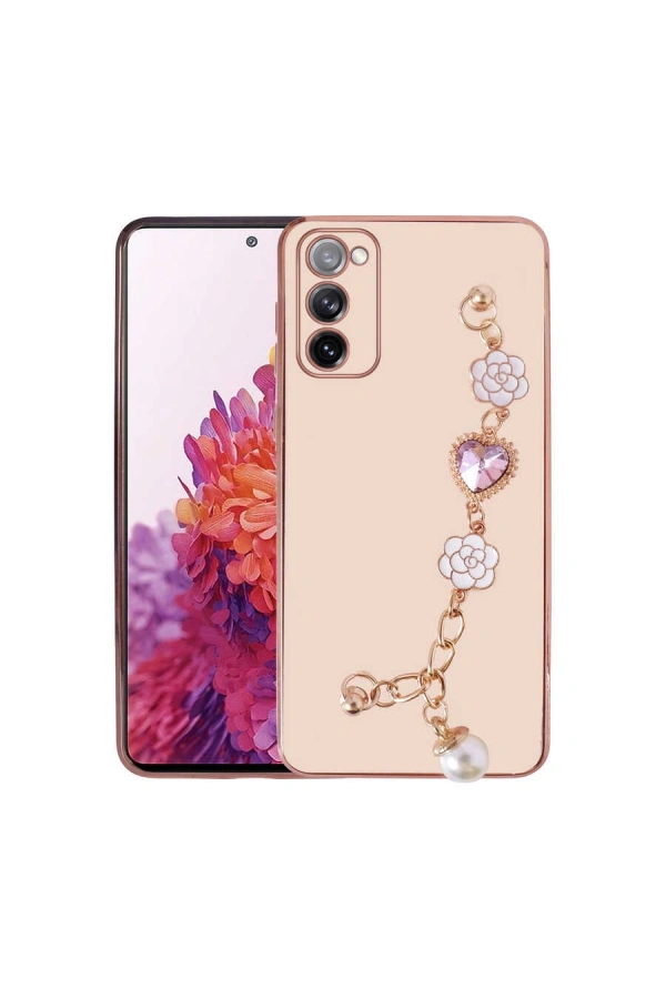 Galaxy S20 FE Kılıf El Tutamaçlı Kamera Korumalı Zore Taka Silikon Kapak